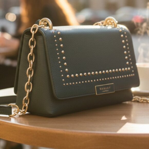 Radley London Mill Bay Teal Stud Flap Over Cross Body Bag - Picture 2 of 11